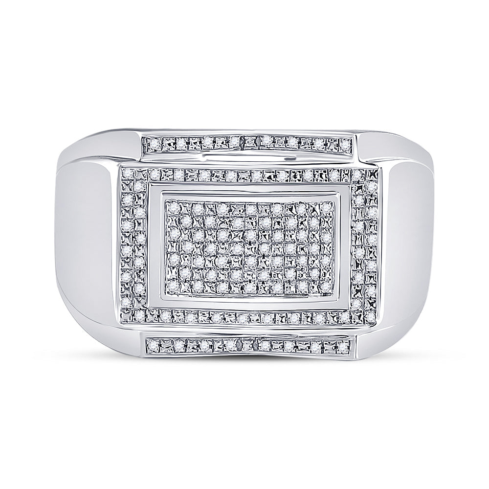 1/5CTW-DIA MICRO-PAVE MENS RING 10 Daisy Joyeria