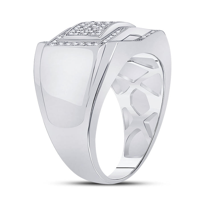 1/5CTW-DIA MICRO-PAVE MENS RING 10 Daisy Joyeria