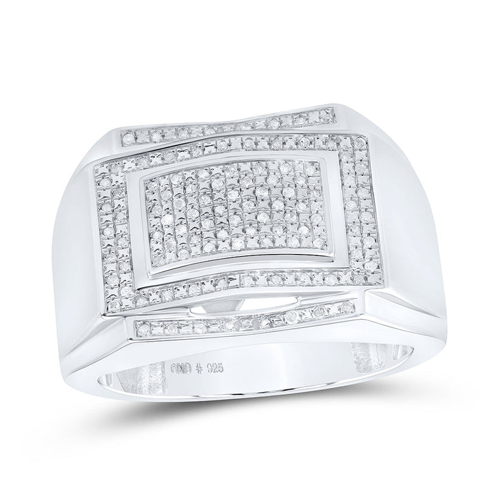 1/5CTW-DIA MICRO-PAVE MENS RING 10 Daisy Joyeria