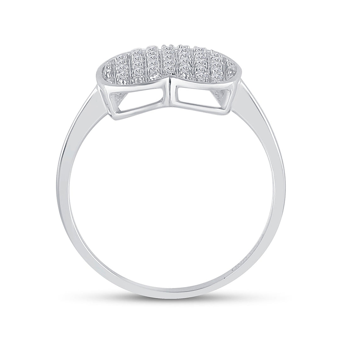 1/10CTW-DIA P3 MICRO-PAVE GIFT HEART RING 7 Daisy Joyeria