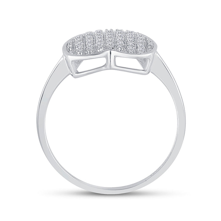 1/10CTW-DIA P3 MICRO-PAVE GIFT HEART RING 7 Daisy Joyeria