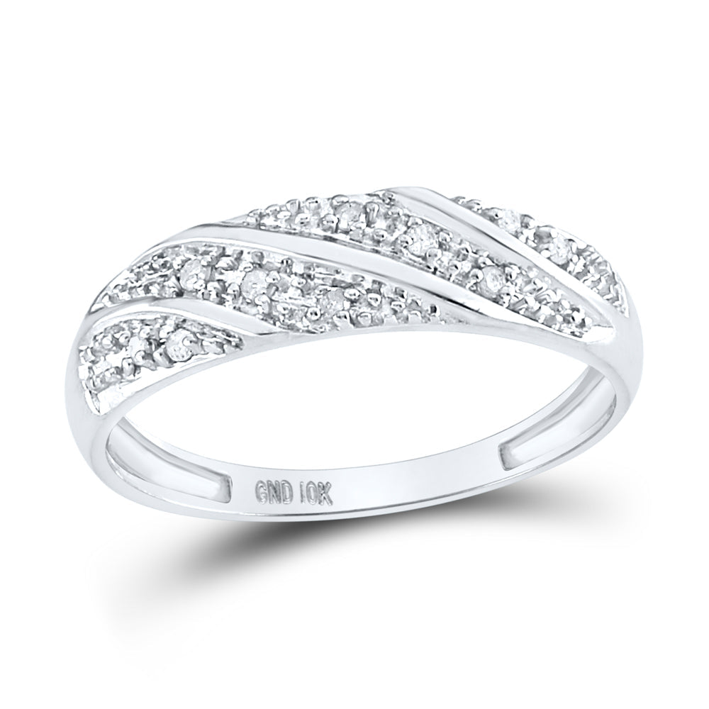 10k White Gold Diamond Cluster Womens Mens Matching Trio Wedding Engagement Bridal Ring Set 1/4 Cttw 7 Daisy Joyeria