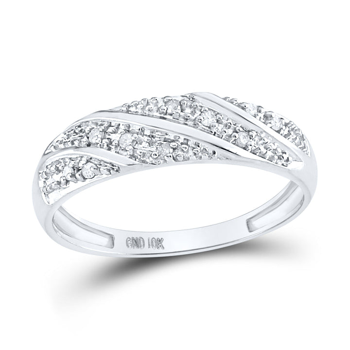 10k White Gold Diamond Cluster Womens Mens Matching Trio Wedding Engagement Bridal Ring Set 1/4 Cttw 7 Daisy Joyeria