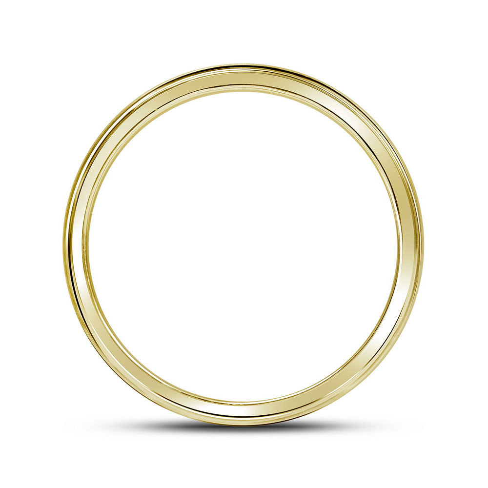 10kt Yellow Gold Mens Round Diamond Wedding Band Ring 1.00 Cttw 10 Daisy Joyeria