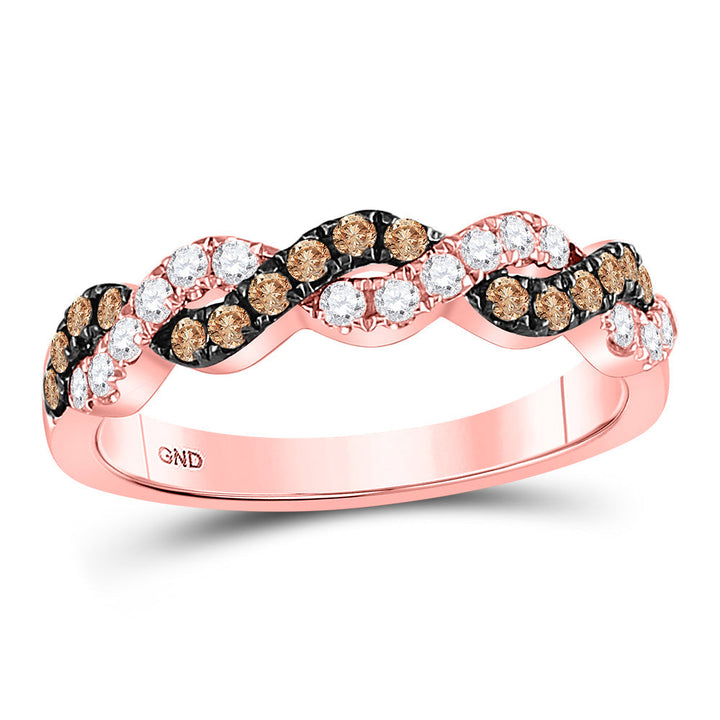 1/2CT-DIA ANA M NATURAL BROWN BAND 7 Daisy Joyeria
