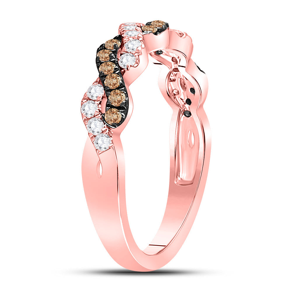 1/2CT-DIA ANA M NATURAL BROWN BAND 7 Daisy Joyeria