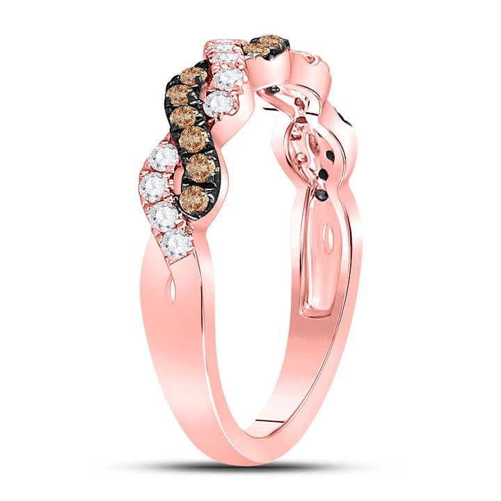 1/2CT-DIA ANA M NATURAL BROWN BAND 7 Daisy Joyeria