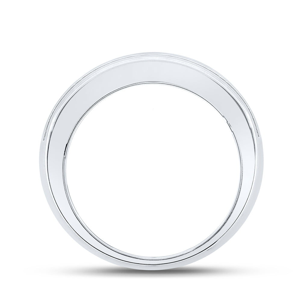 2 CTW-DIA ANA M  ACCU SET MENS BAND Daisy Joyeria