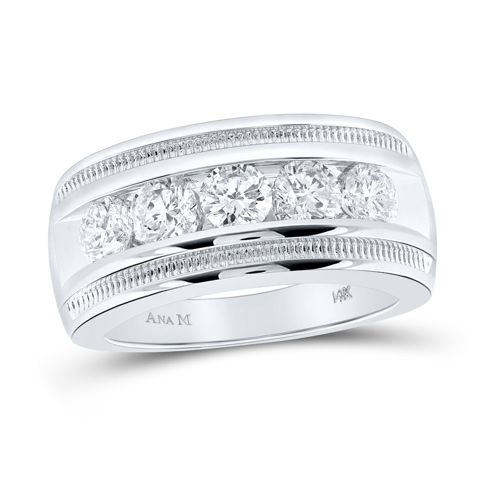 2 CTW-DIA ANA M  ACCU SET MENS BAND Daisy Joyeria