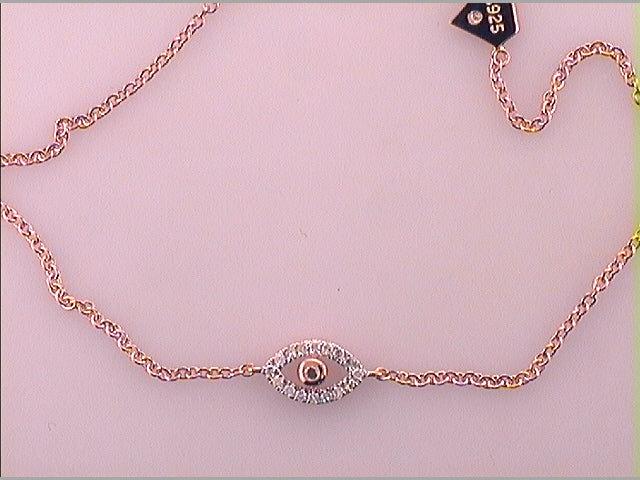 1/10CTW-DIA EVIL EYE BRACELET Daisy Joyeria