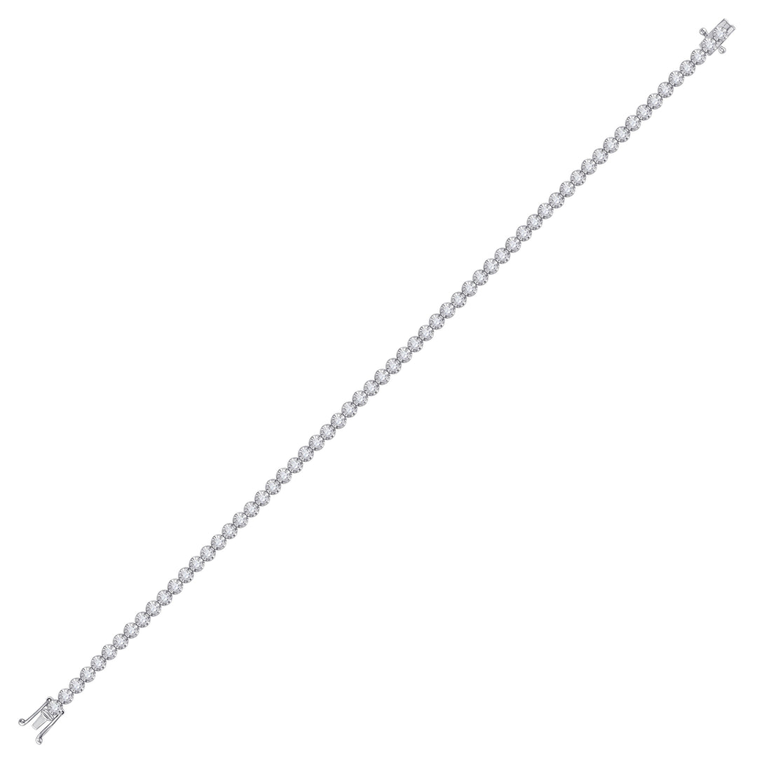 10kt White Gold Womens Round Diamond Classic Tennis Bracelet 2.00 Cttw Daisy Joyeria