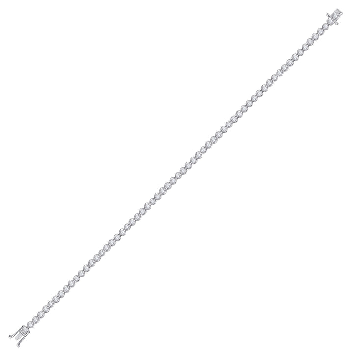 10kt White Gold Womens Round Diamond Classic Tennis Bracelet 2.00 Cttw Daisy Joyeria