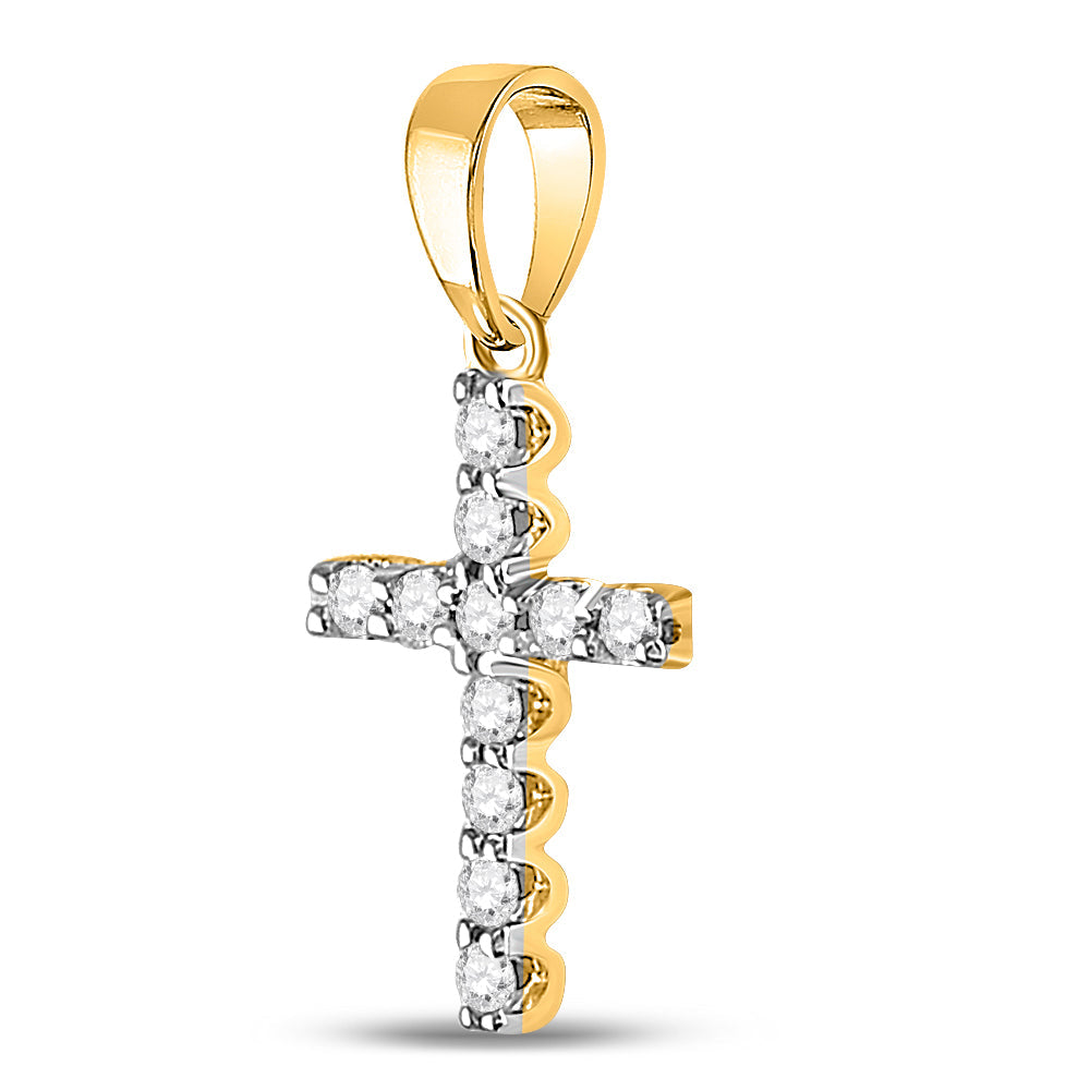 1/5CTW-DIA ANA M CROSS PENDANT Daisy Joyeria