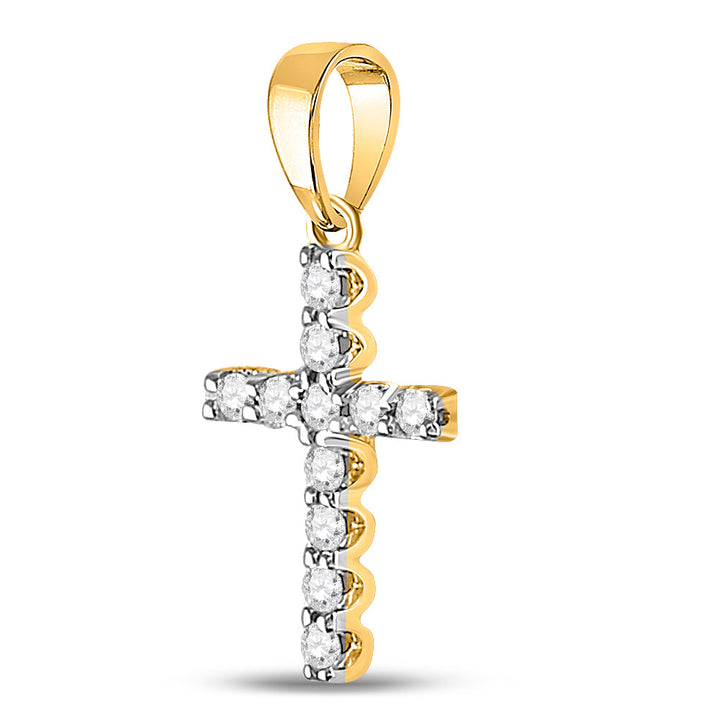 1/5CTW-DIA ANA M CROSS PENDANT Daisy Joyeria