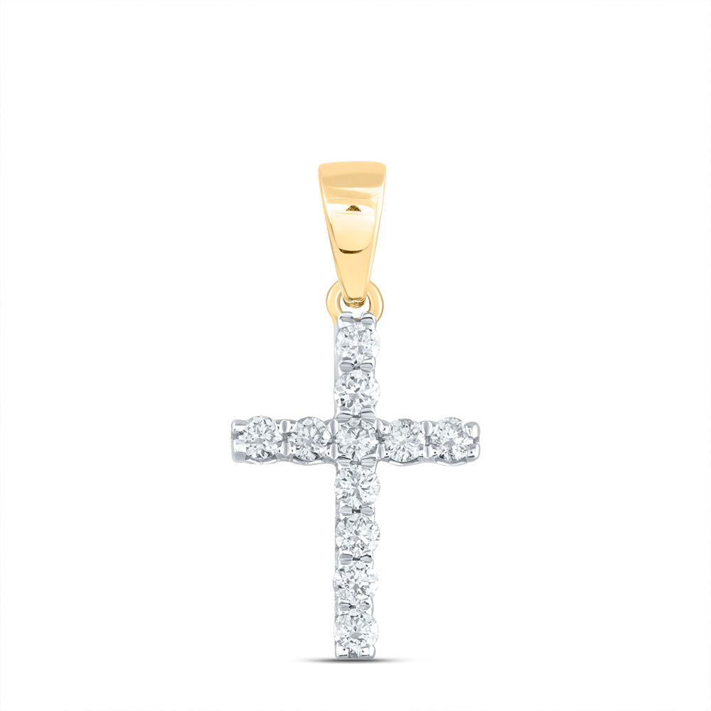 1/5CTW-DIA ANA M CROSS PENDANT Daisy Joyeria