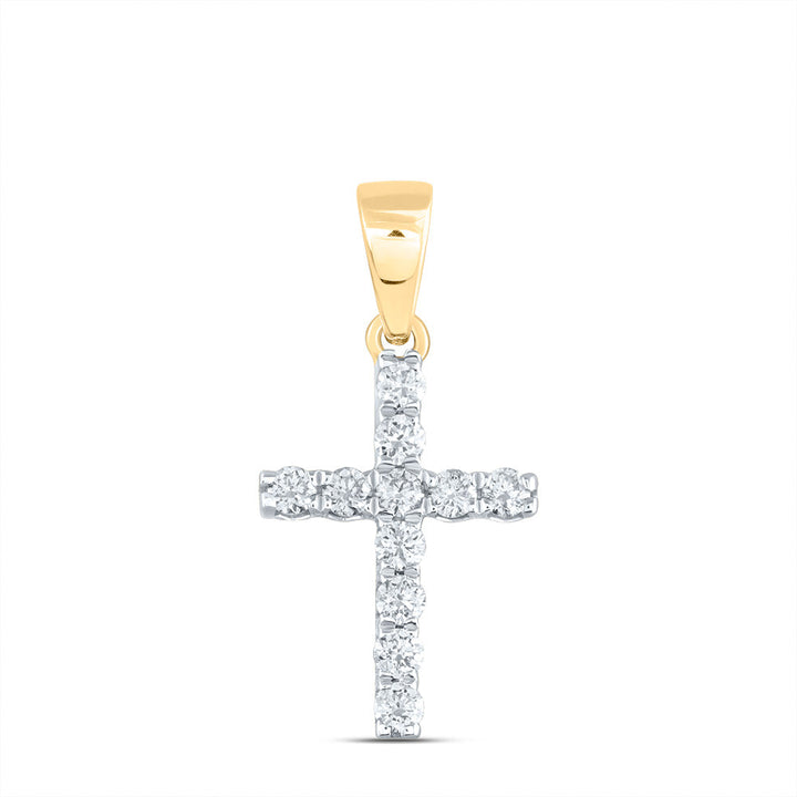 1/5CTW-DIA ANA M CROSS PENDANT Daisy Joyeria