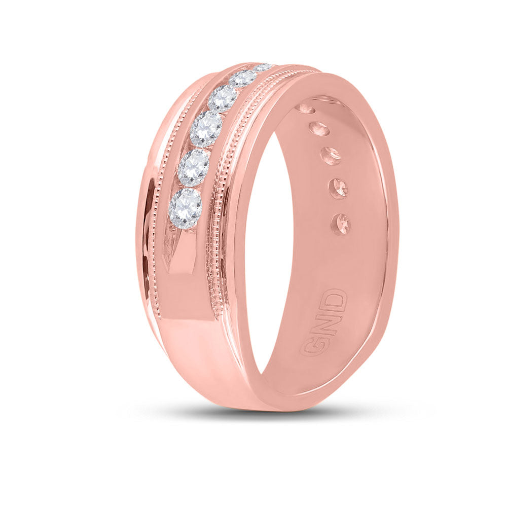 1 CTW-DIA AM ACCUSET MENS BAND 10 Daisy Joyeria