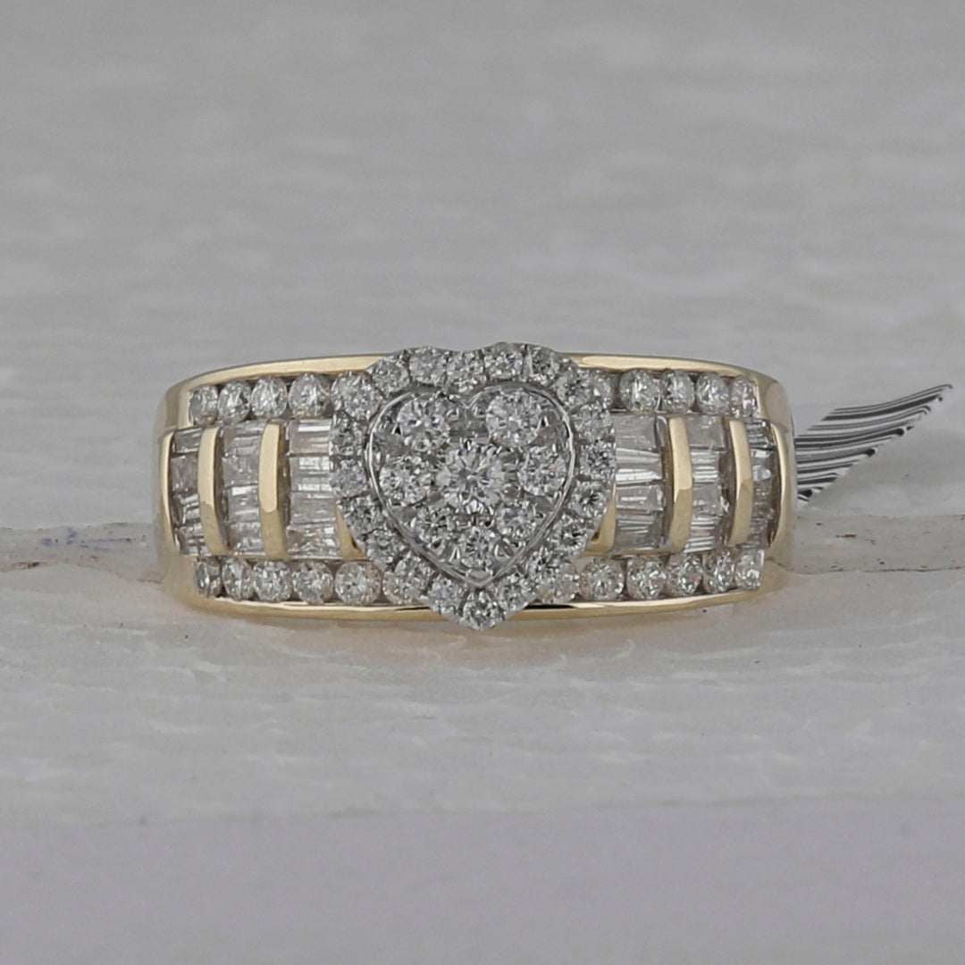 1CTW-NAT DIA CINDY HEART RING 7 Daisy Joyeria