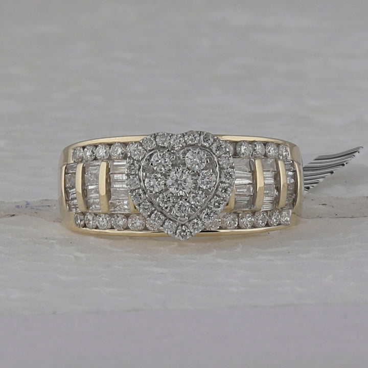 1CTW-NAT DIA CINDY HEART RING 7 Daisy Joyeria