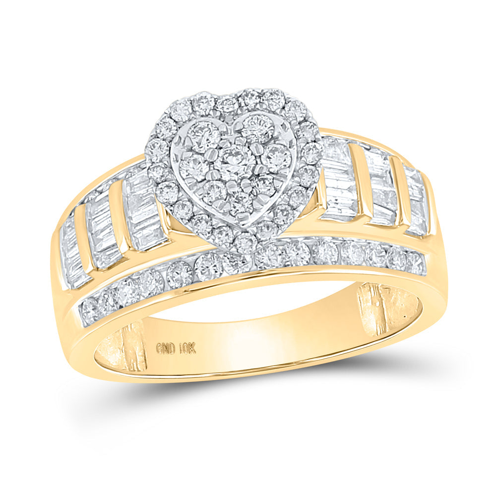 1CTW-NAT DIA CINDY HEART RING 7 Daisy Joyeria