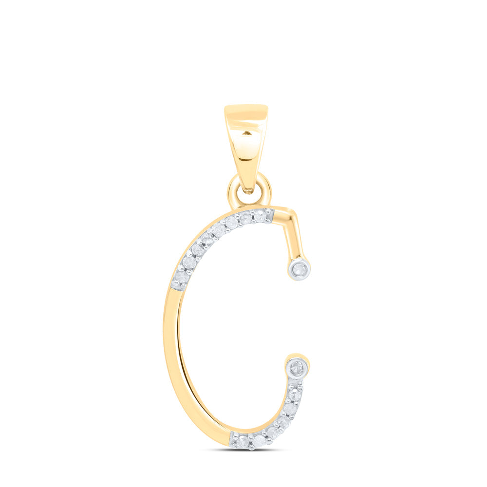 1/12CTW-DIA  "" C "" PENDANT Daisy Joyeria