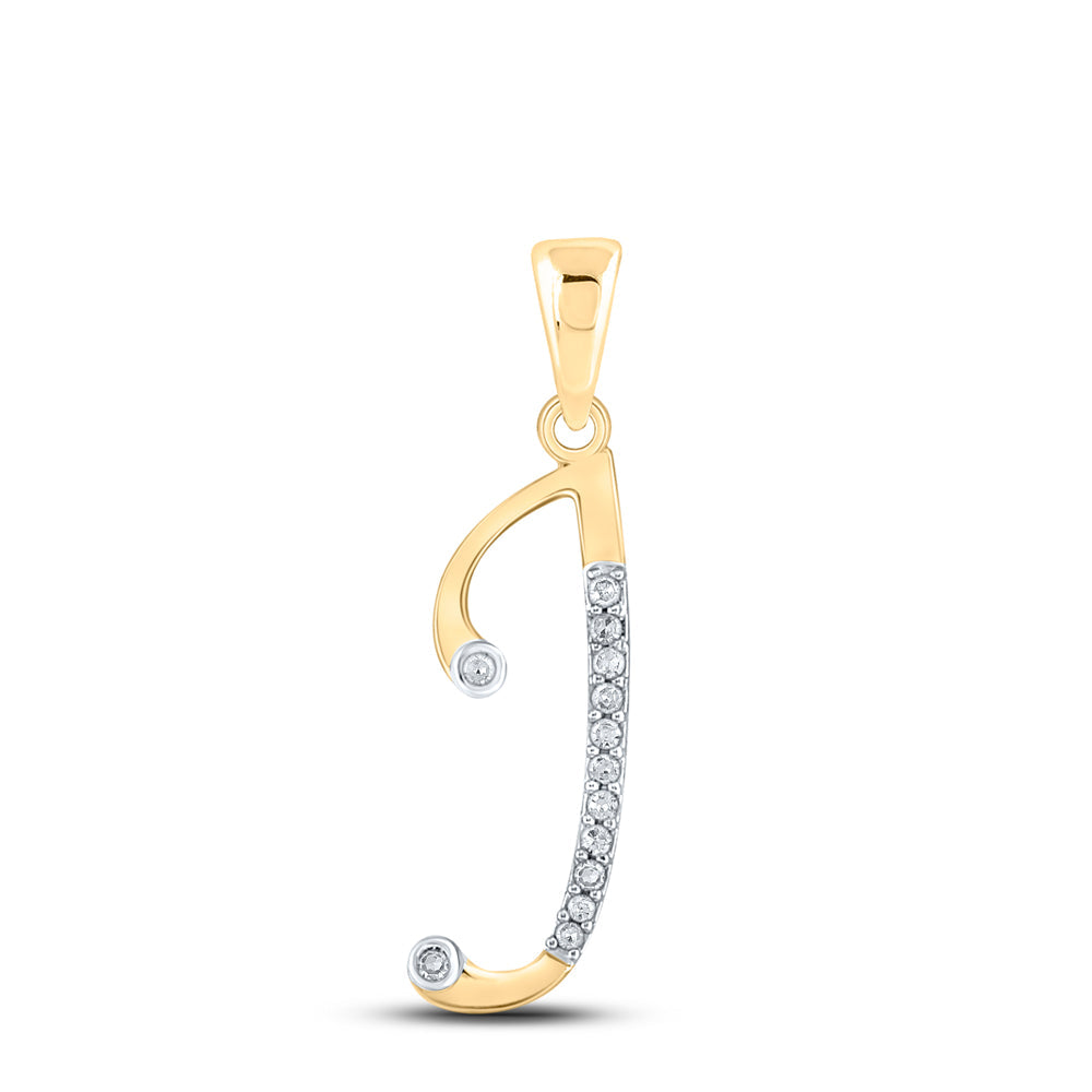1/10CTW-DIA  "" J "" PENDANT Daisy Joyeria