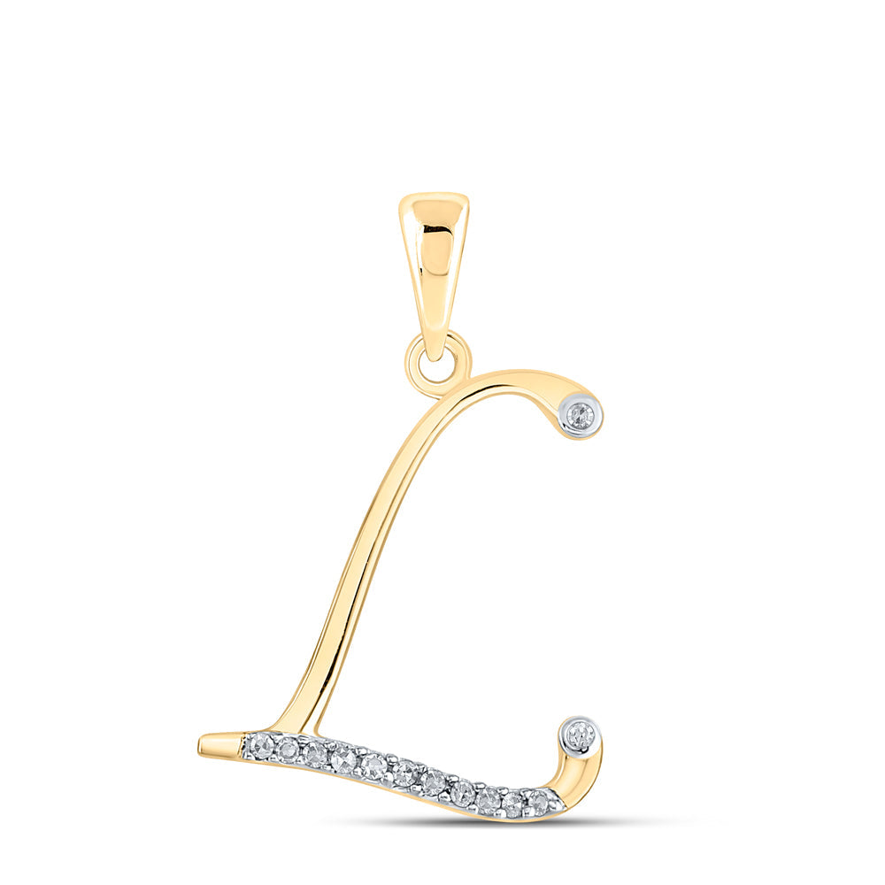 1/12CTW-DIA  "" L "" PENDANT Daisy Joyeria