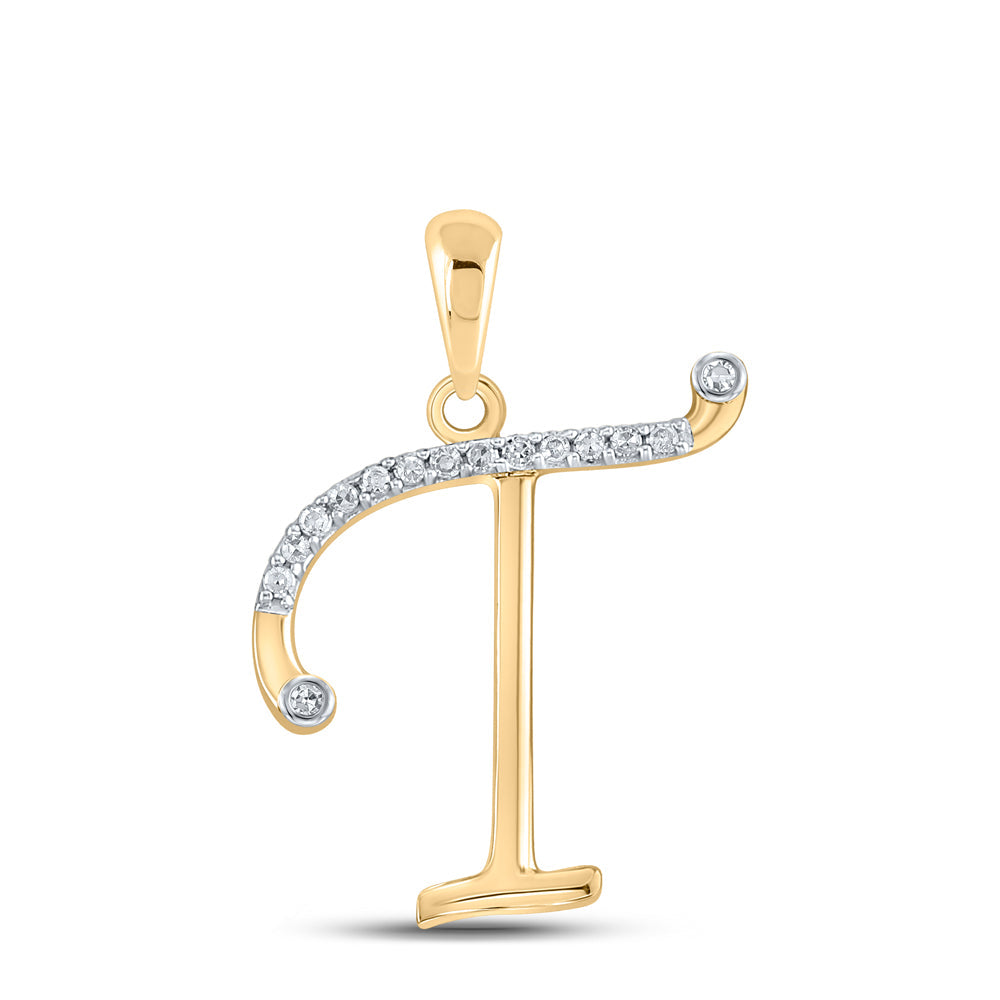 1/10CTW-DIA  "" T "" PENDANT Daisy Joyeria