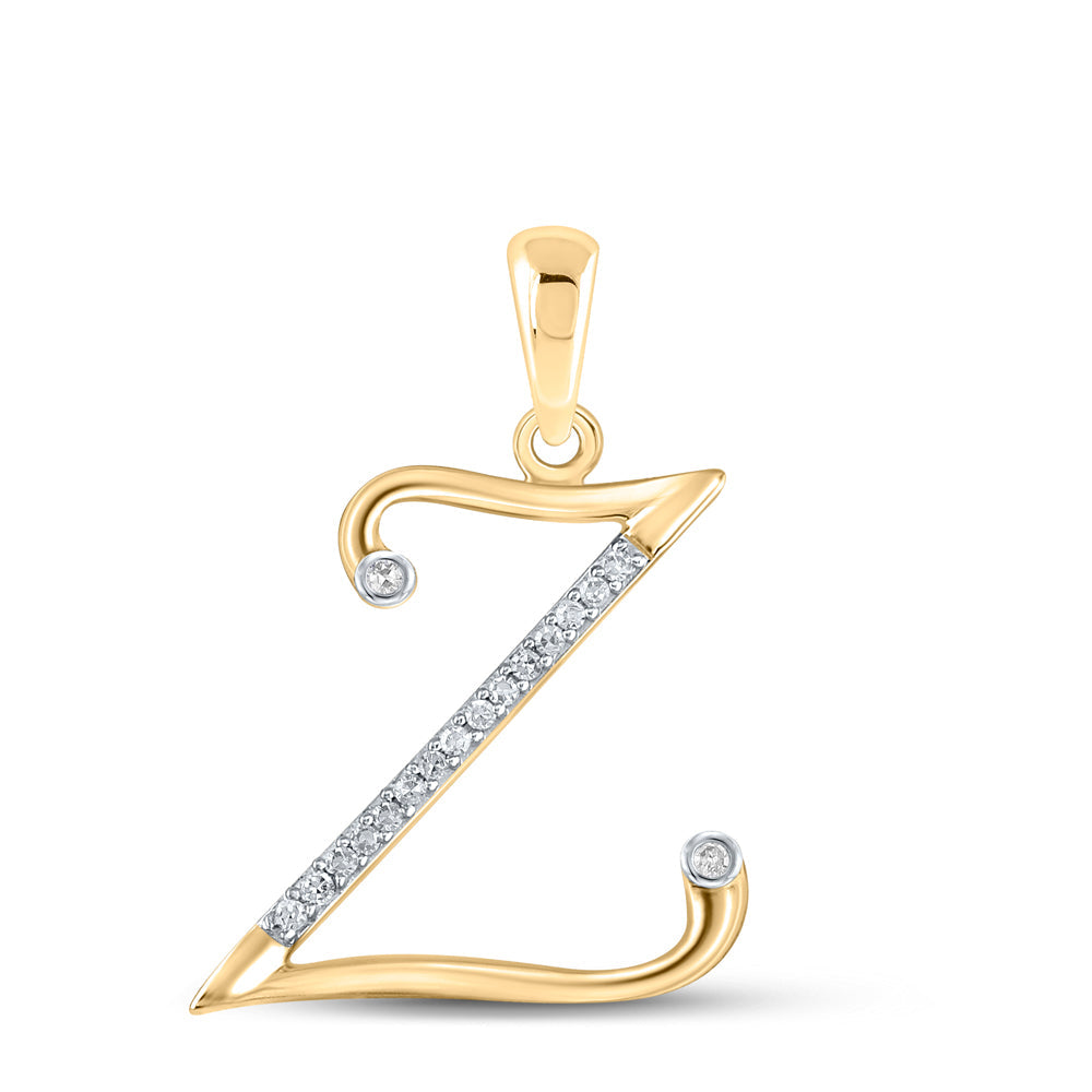 1/12CTW-DIA P1 GIFT INITIAL " Z " PENDANT Daisy Joyeria