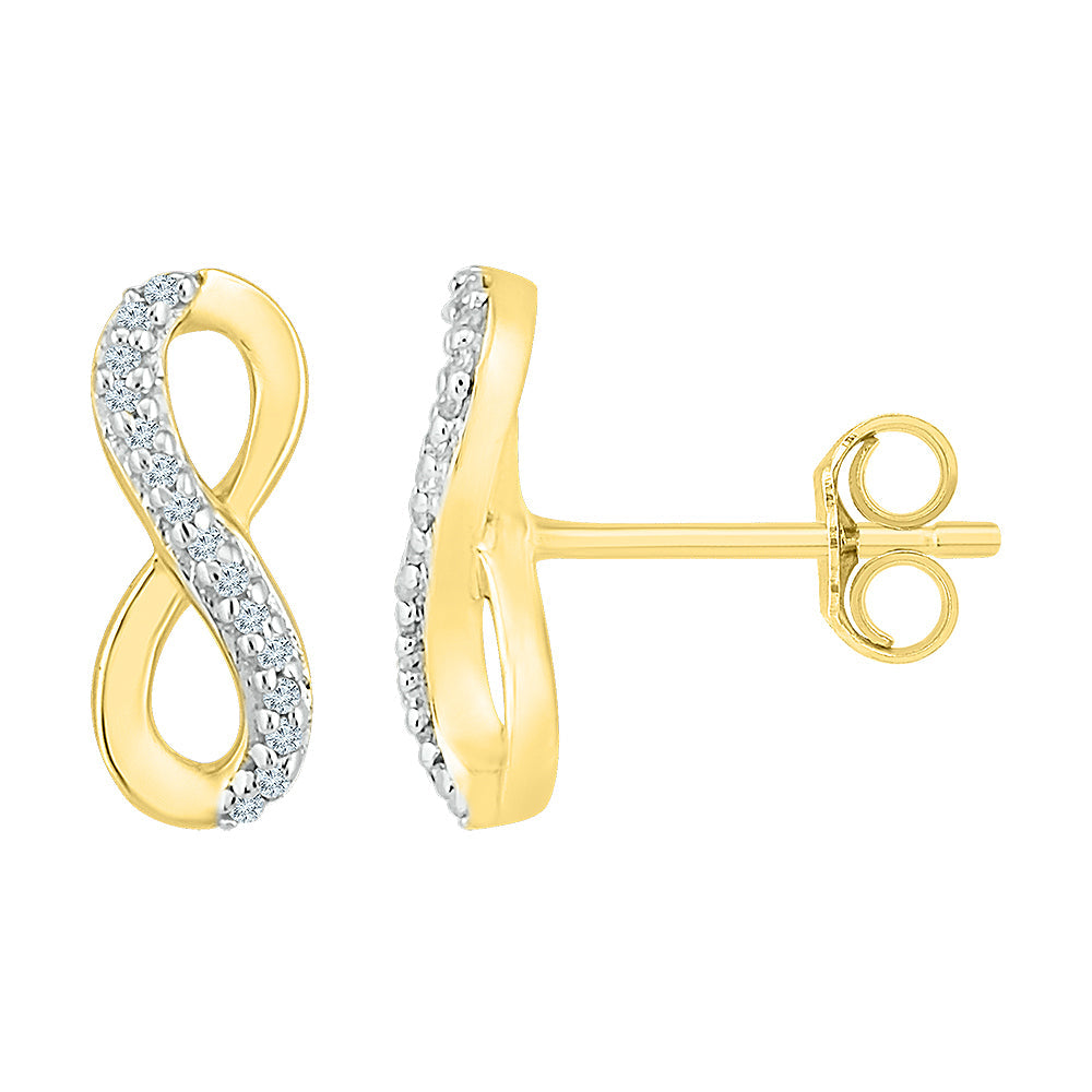 1/20CTW-DIA P2 GIFT INFINITY EARRING Daisy Joyeria
