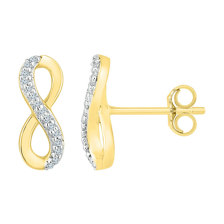 1/20CTW-DIA P2 GIFT INFINITY EARRING Daisy Joyeria