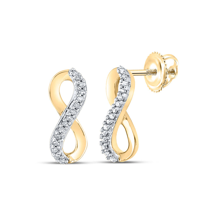 1/20CTW-DIA P2 GIFT INFINITY EARRING Daisy Joyeria