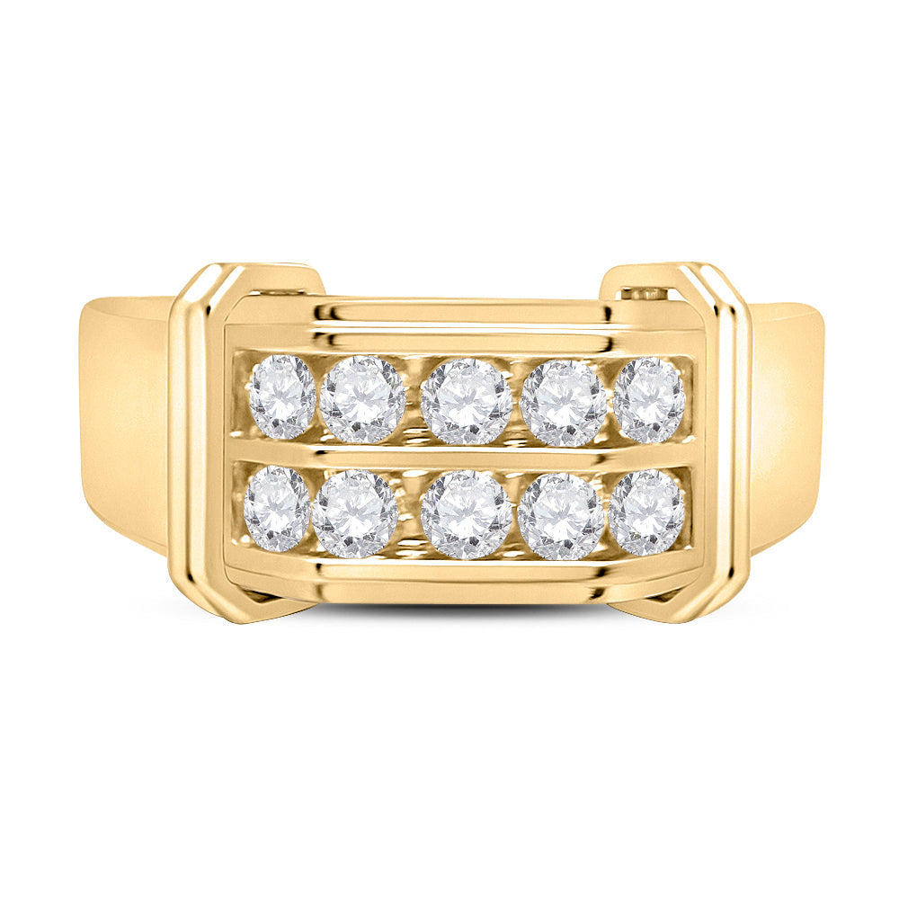 7/8 CTW-DIA NK FASHION MENS BAND 10 Daisy Joyeria