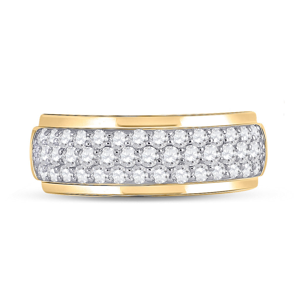1 1/2CT-DIA CN FASHION HIGH MENS BAND 10 Daisy Joyeria