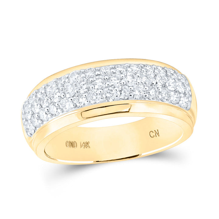 1 1/2CT-DIA CN FASHION HIGH MENS BAND 10 Daisy Joyeria