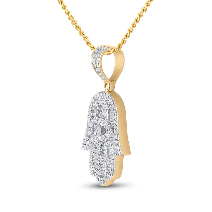 1/2CT-DIA P1P2 HAMSA MICRO-PAVE CHARM Daisy Joyeria