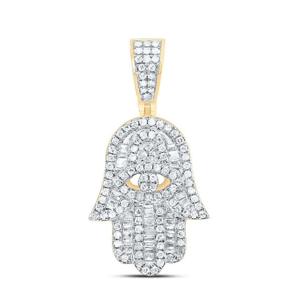 1/2CT-DIA P1P2 HAMSA MICRO-PAVE CHARM Daisy Joyeria