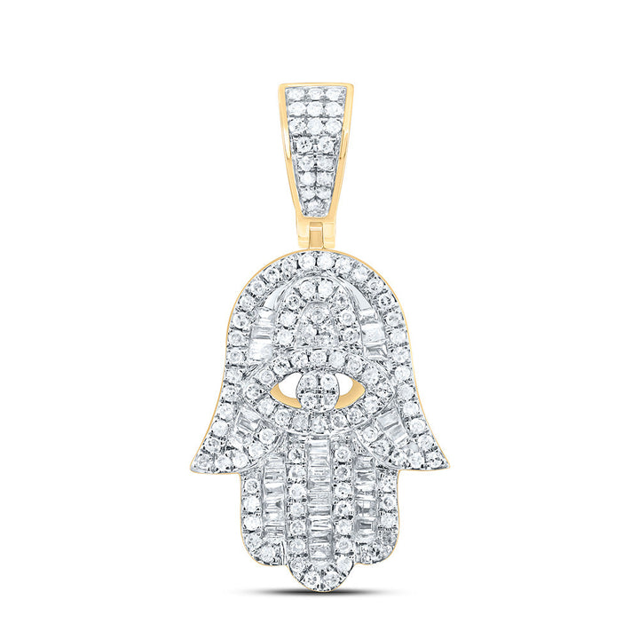1/2CT-DIA P1P2 HAMSA MICRO-PAVE CHARM Daisy Joyeria