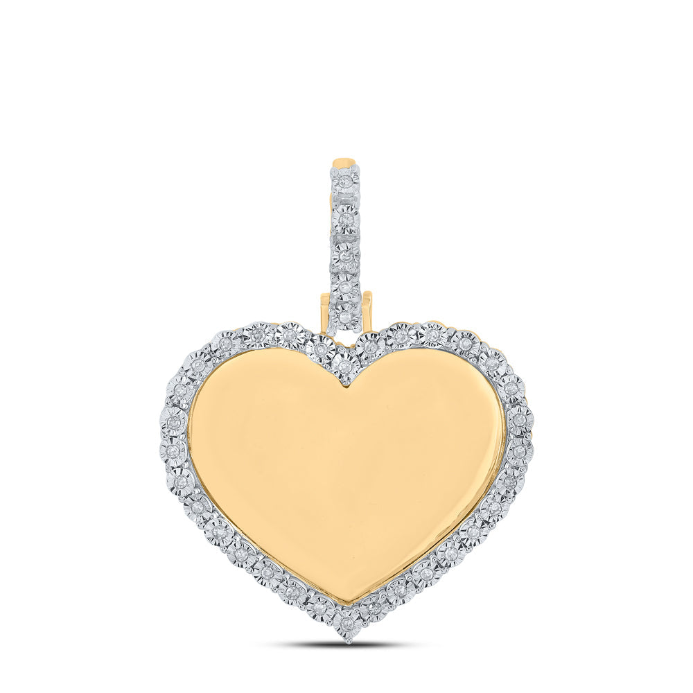1/10CT-NAT DIA P1 FANUK MEMORY HEART PENDANT Daisy Joyeria