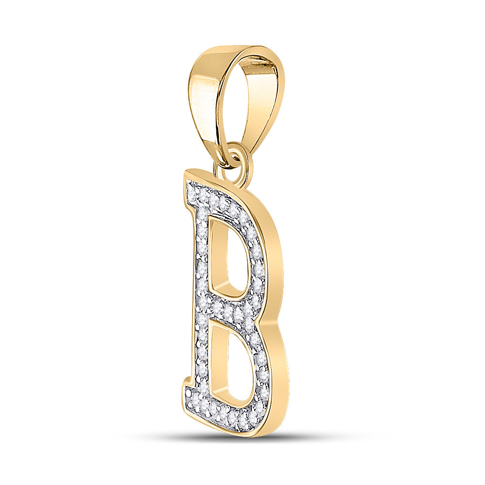 1/12CTW-DIA P1  LADIES INITIAL "B" PENDANT Daisy Joyeria