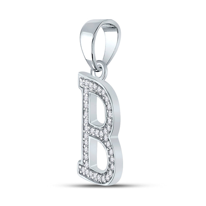 1/12CTW-DIA P1P2 LADIES INITIAL "B" PENDANT Daisy Joyeria