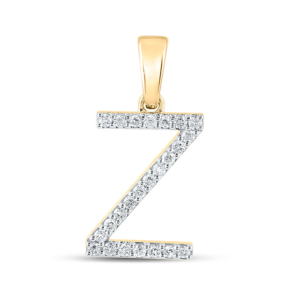 1/5CT-DIA CN LADIES INITIAL "Z" PENDANT Daisy Joyeria