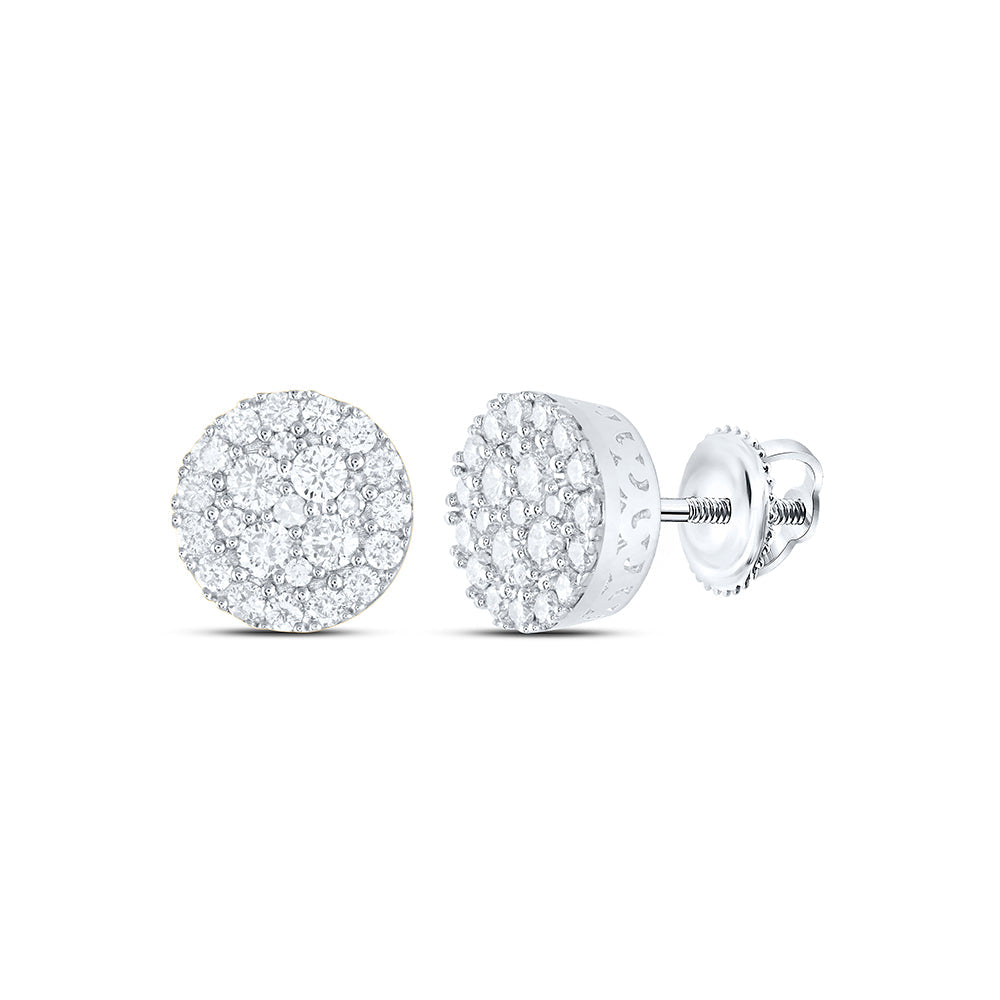 5/8CTW-DIA NK ROUND EARRING Daisy Joyeria