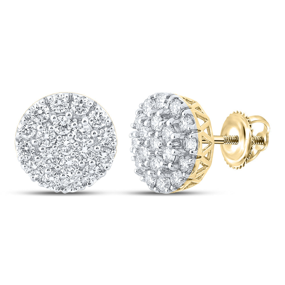 1 5/8CTW-DIA NK ROUND EARRING Daisy Joyeria