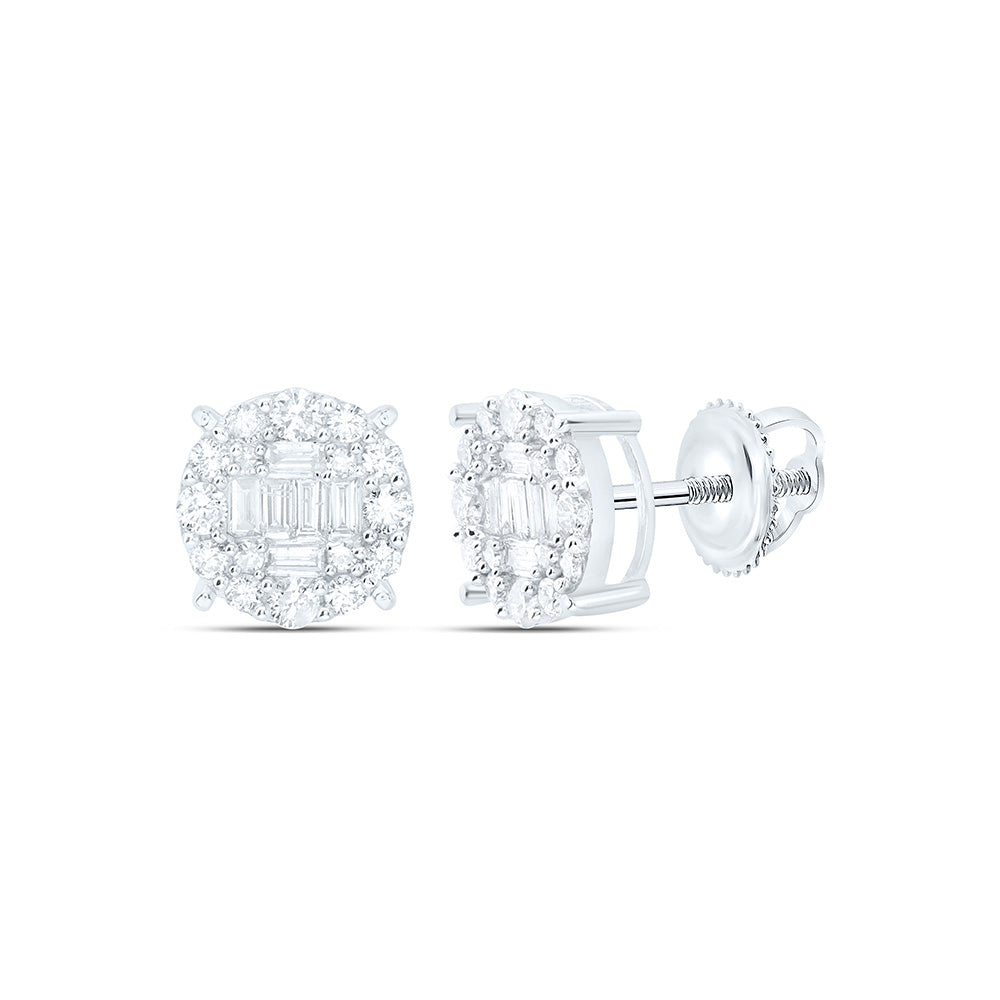 5/8CT-DIA NK ROUND EARRING Daisy Joyeria