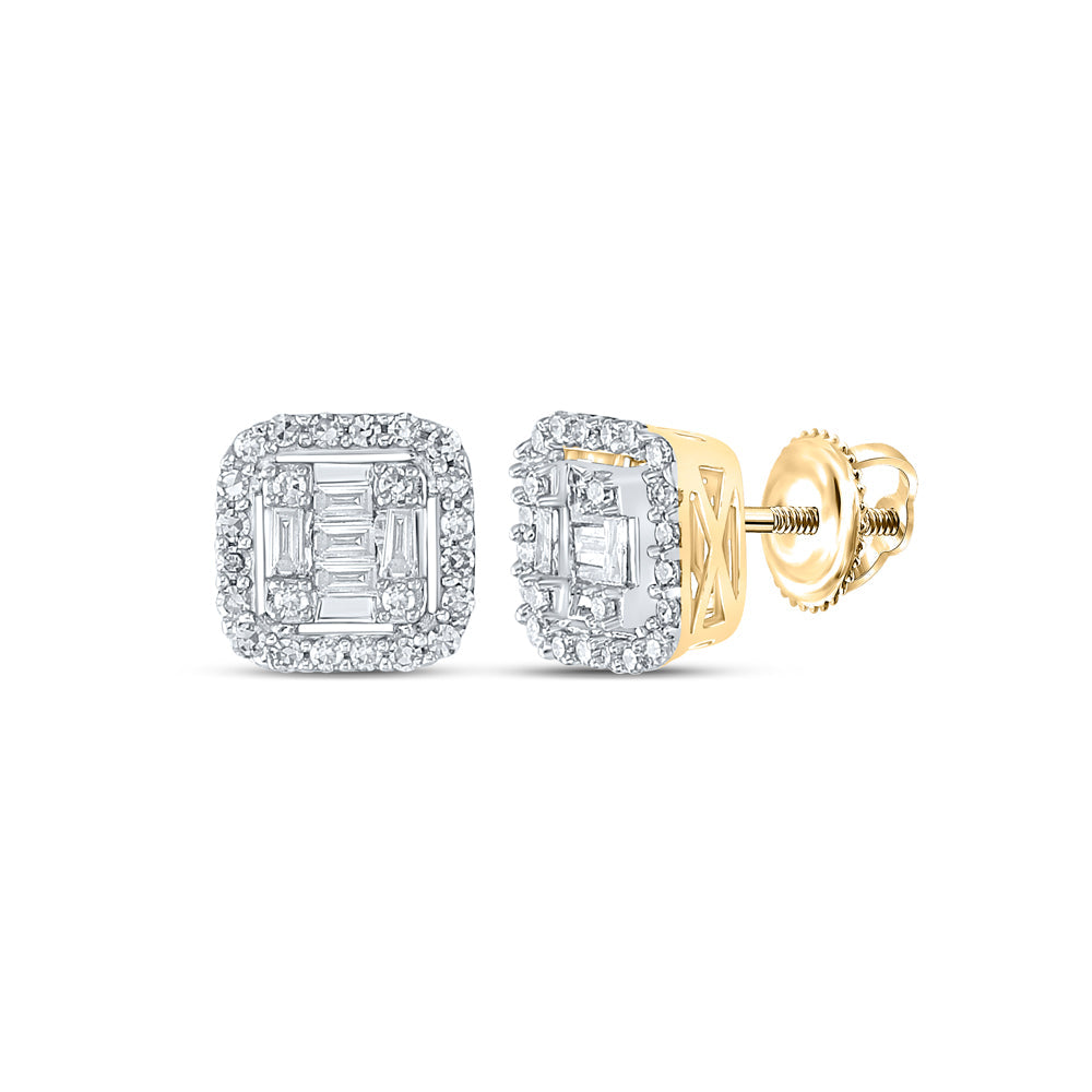 1/2CT-DIA NK SQUARE EARRING Daisy Joyeria