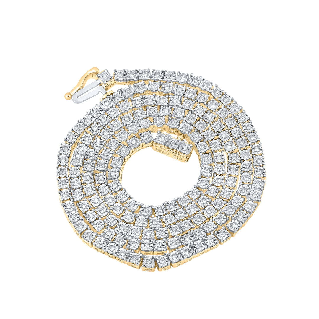 1 1/4CTW-DIA CN 2.90MM MENS DIAMOND FANUK CHAIN (20 INCH) Daisy Joyeria