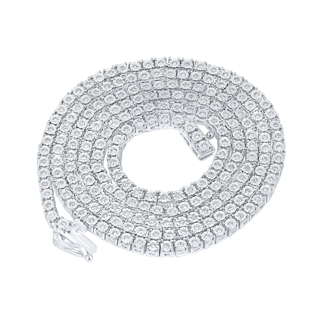 1 1/2CTW-DIA CN 2.90MM MENS DIAMOND FANUK CHAIN (24 INCH) Daisy Joyeria
