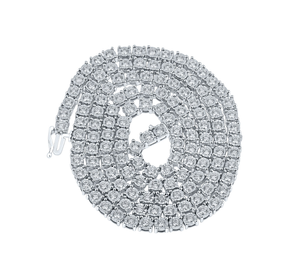 6 1/2CTW-DIA NK FANUK MENS CHAIN (22 INCH) Daisy Joyeria
