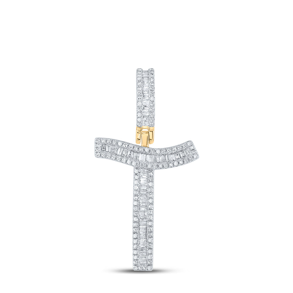 5/8CTW-DIA P1 INITIAL "T" MENS CHARM Daisy Joyeria